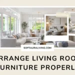 How to arrange living room furniture properly with a modern American living room layout featuring a sectional sofa, coffee table, and balanced seating arrangement.