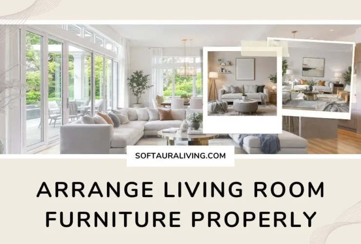 How to arrange living room furniture properly with a modern American living room layout featuring a sectional sofa, coffee table, and balanced seating arrangement.