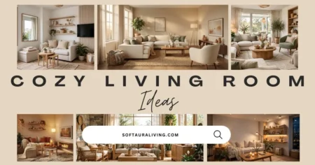 Cozy living room ideas featuring warm neutral interiors, modern furniture, soft textures, and inviting home decor inspiration