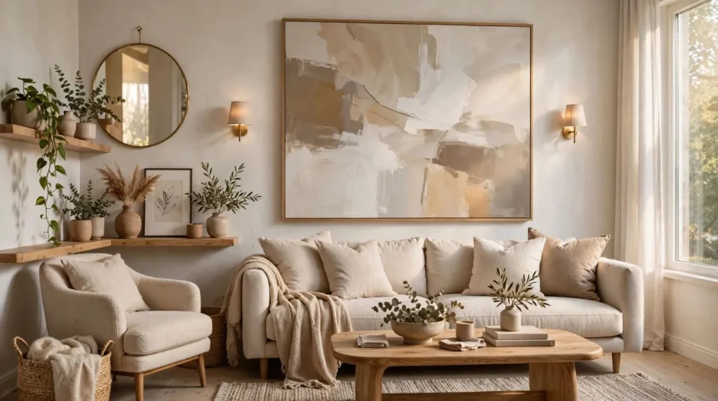 Minimalist wall decor ideas for stylish small living room interiors.